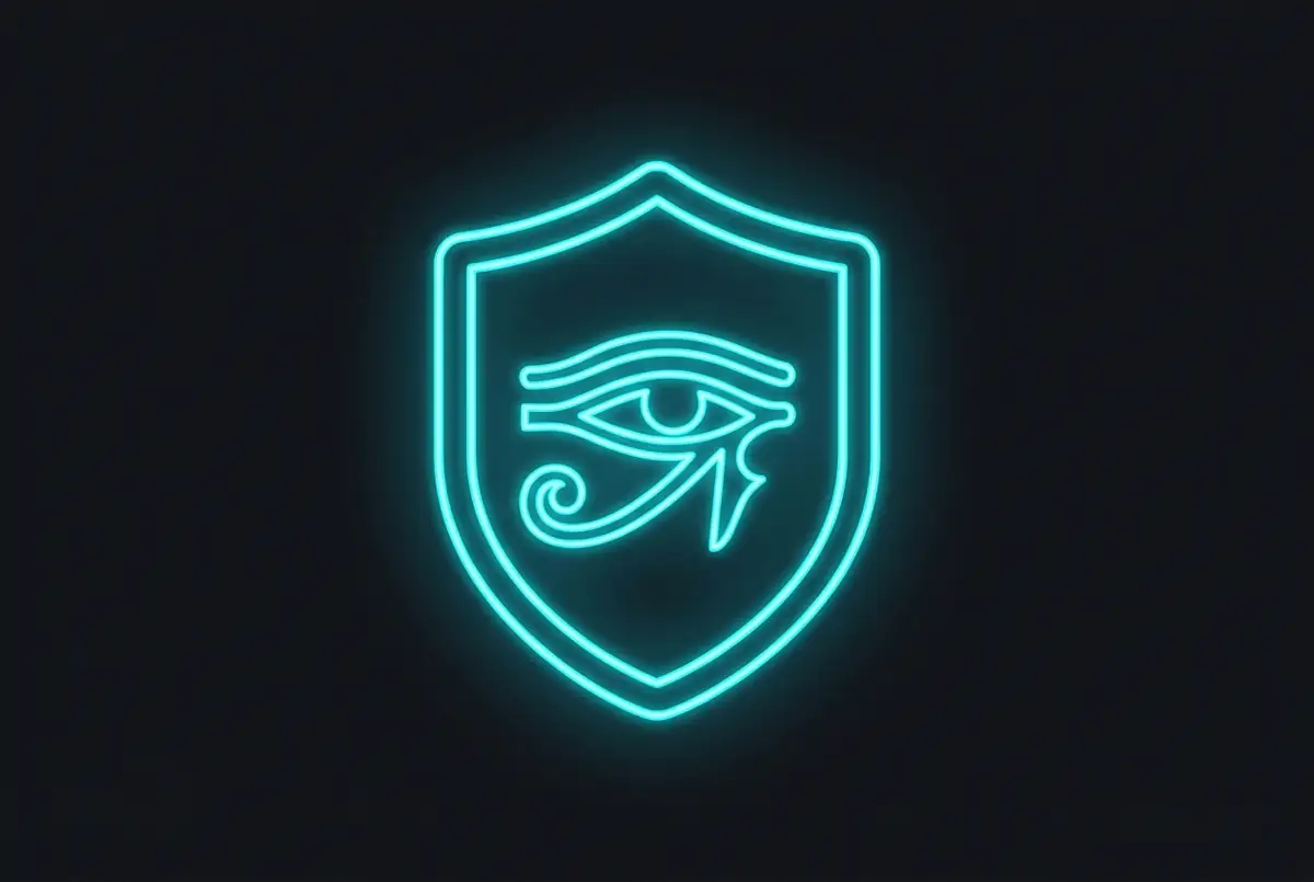 Neon Shield Icon